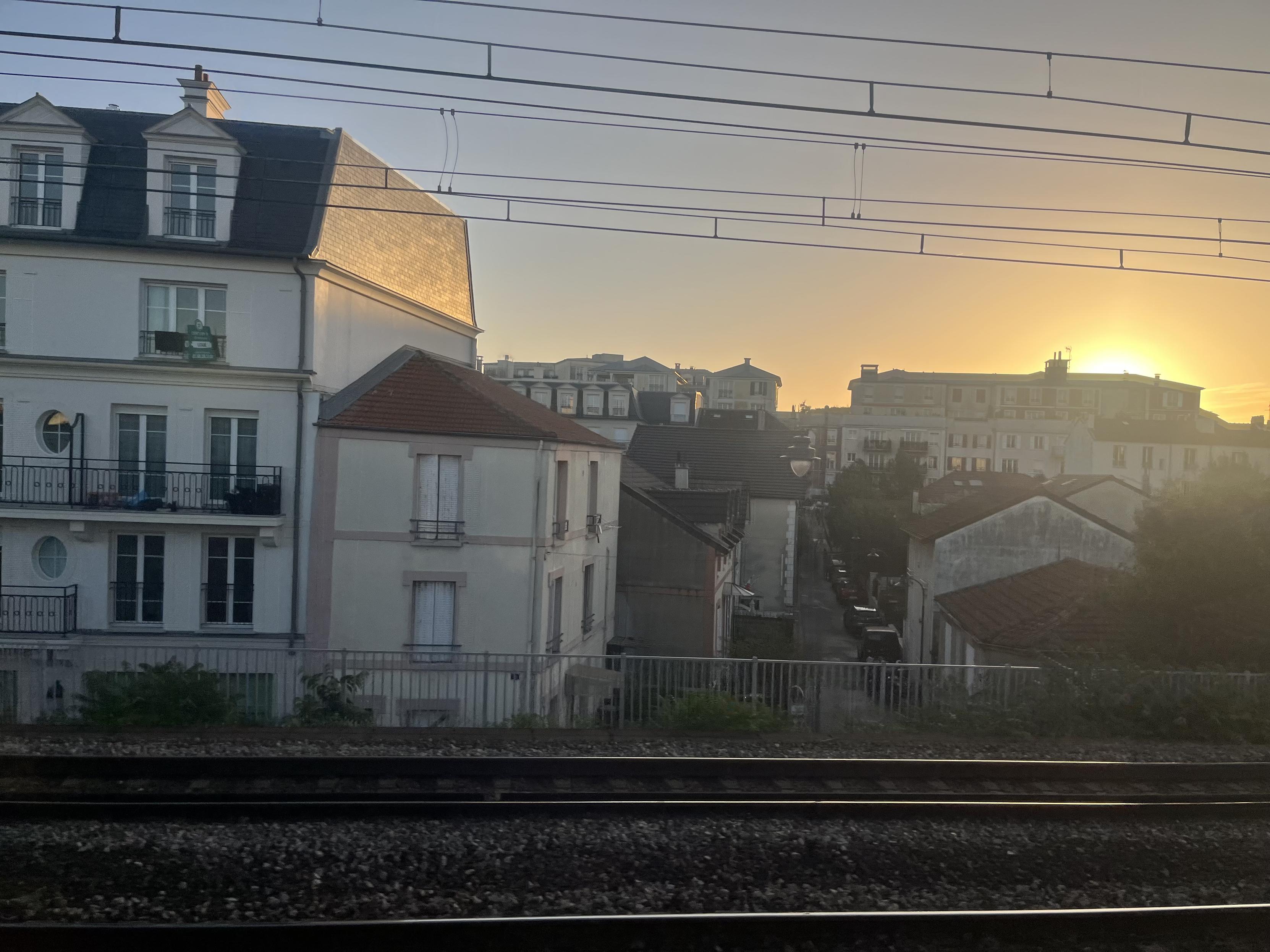 Sun over Paris roofs 