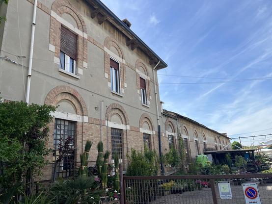 Old rail building edge of Rimini 