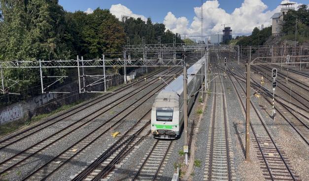 A VR train at Helsinki